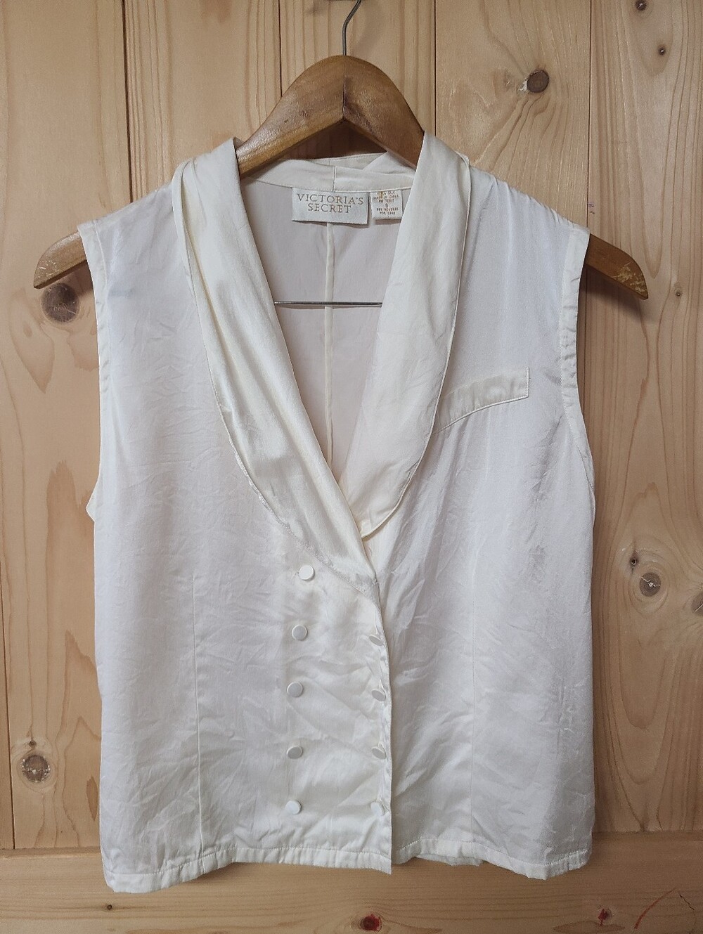 Vintage Visctoria Secret Top And Nortstrom Nightgown 100%silk Size S